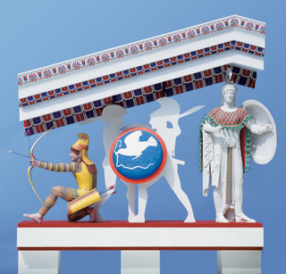 Illustration for article titled Ultraviolet light reveals how ancient Greek statues really looked